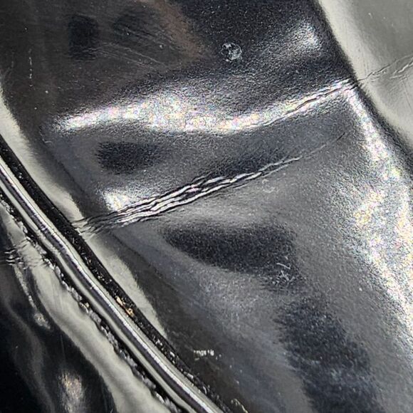 Madden Girl Kassidy Patent Platform Heel Penny Lug Loafers Black Women's 9 - Picture 5 of 11